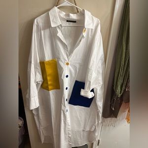 Never worn oversized shirt dress.